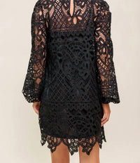 Flying Tomato - Woven Lace Mini Dress