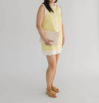 Flying Tomato - Woven Solid Mini Dress With Snap Buttons