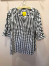 Foil - Check Hidden Placket Blouse