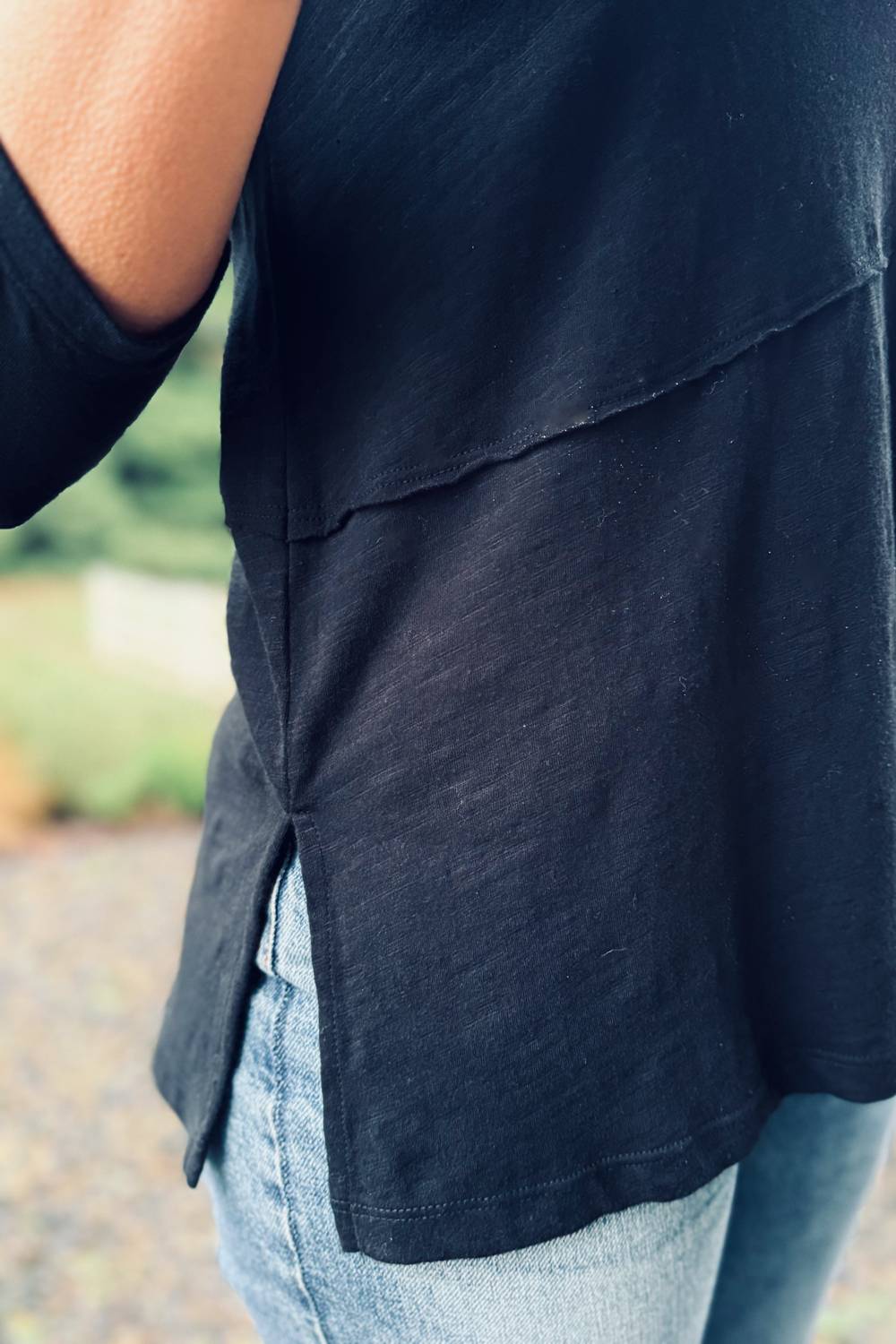 Foil - Good Connection Tee - black - blouses - clothing