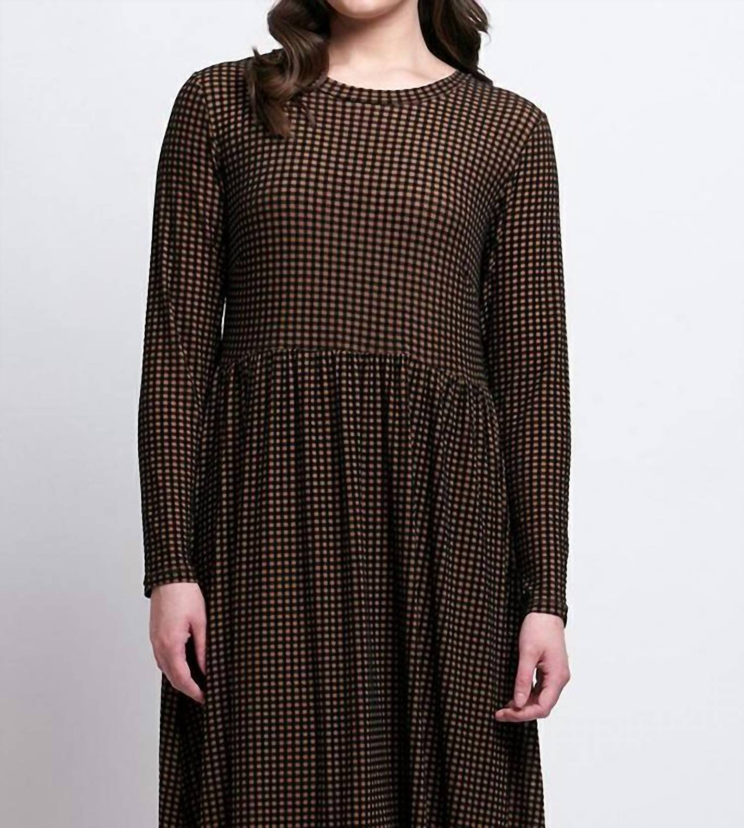 Foil - Wild Side Tunic Dress - brown - clothing - dresses