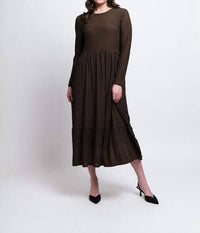 Foil - Wild Side Tunic Dress - brown - clothing - dresses