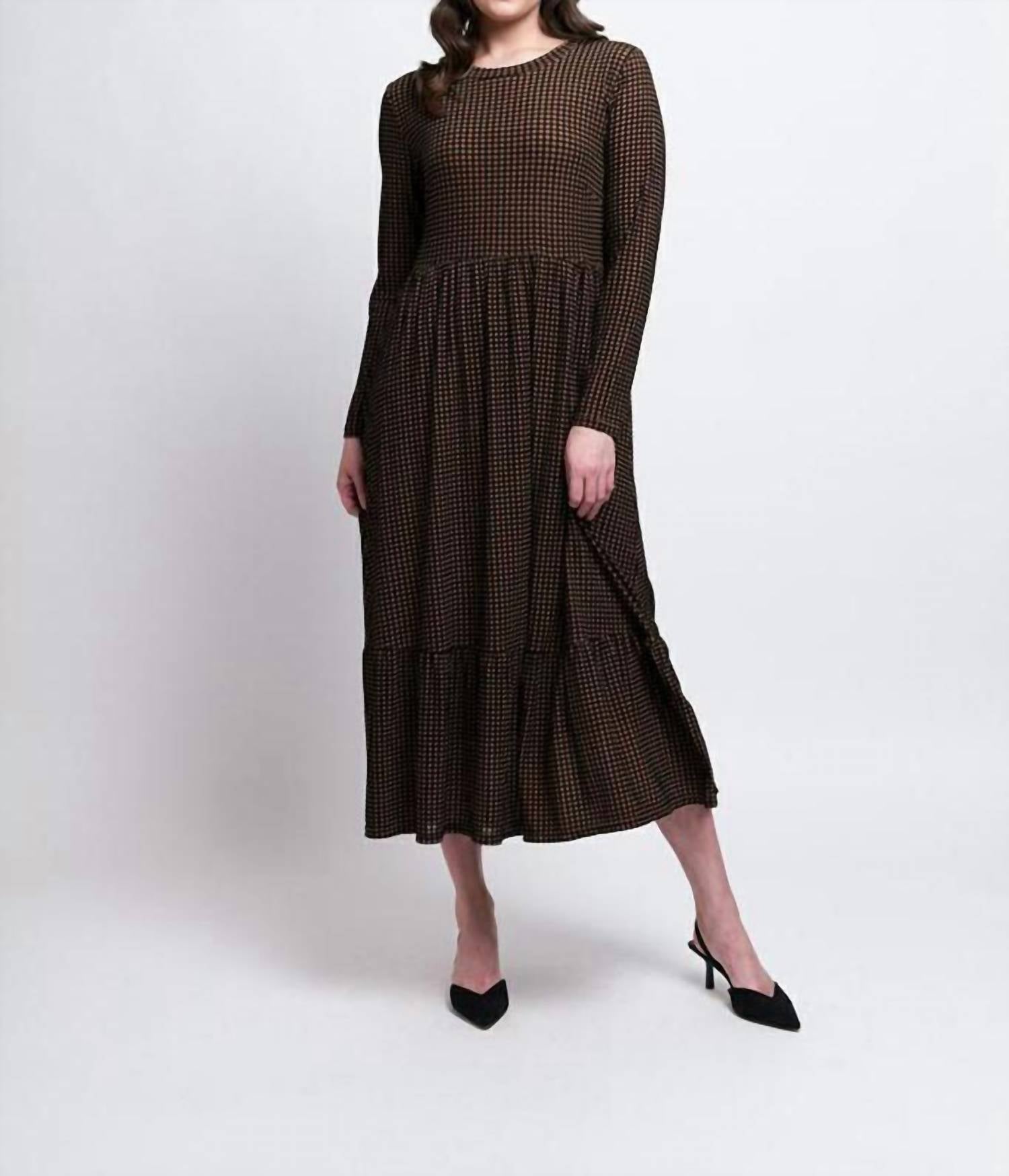 Foil - Wild Side Tunic Dress - brown - clothing - dresses