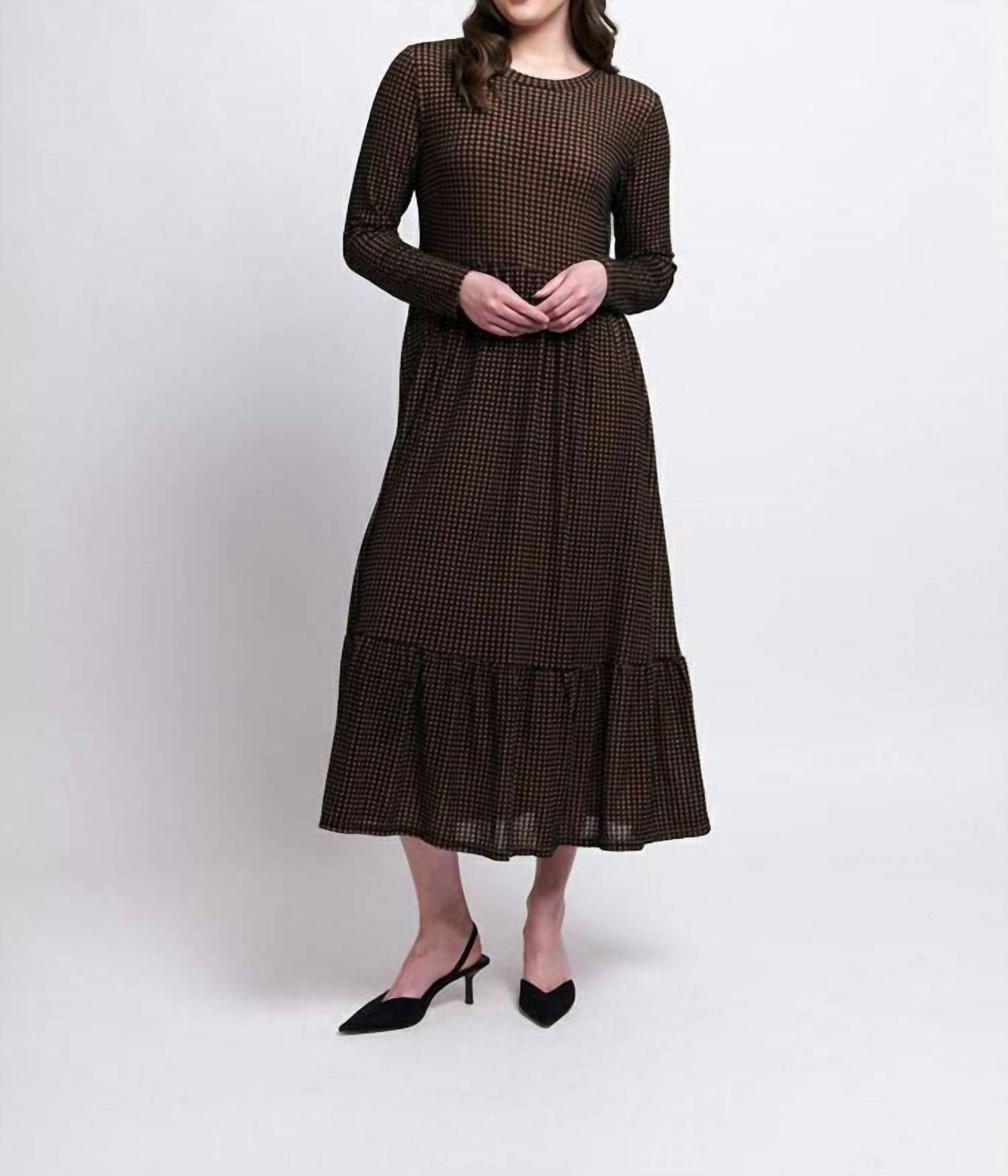 Foil - Wild Side Tunic Dress - brown - clothing - dresses