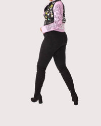 For Her Nyc - Leather Jacket With Pins And Studs