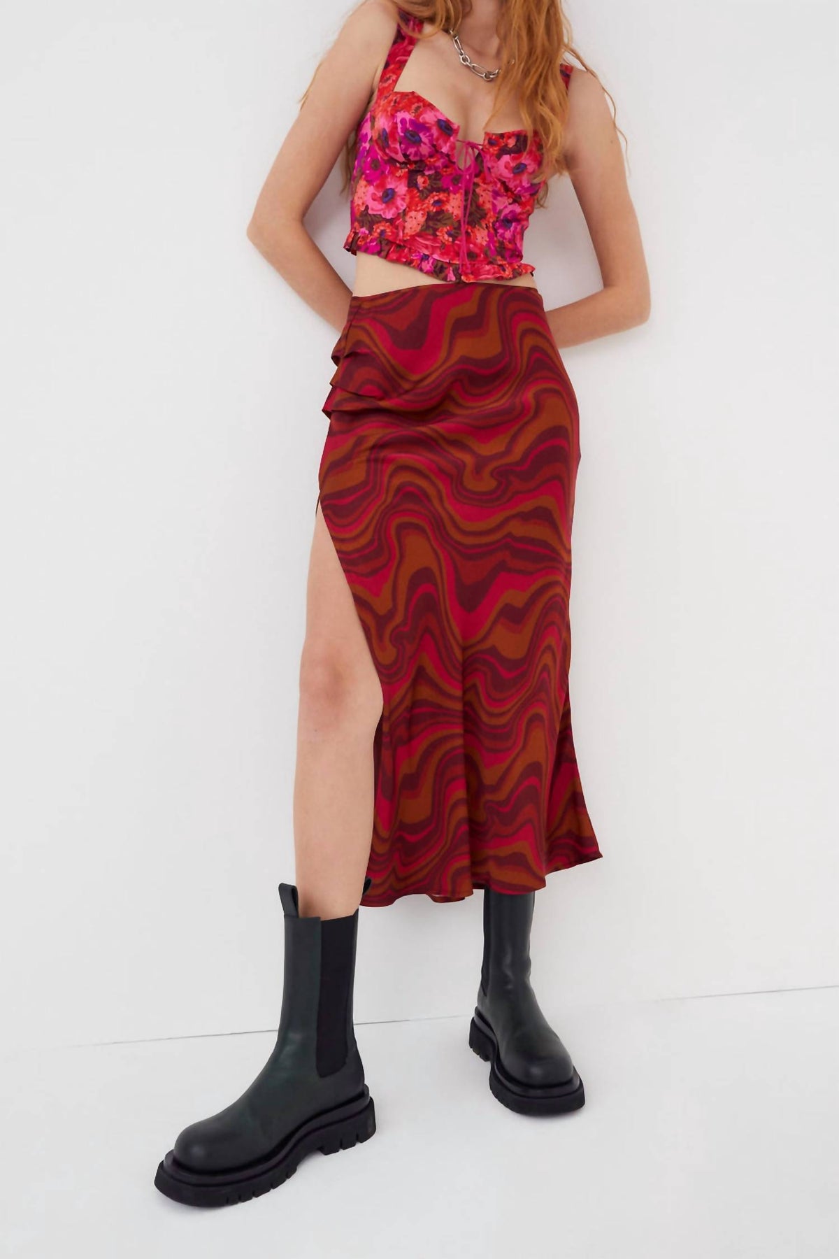 For Love & Lemons - ELEANOR MIDI SKIRT