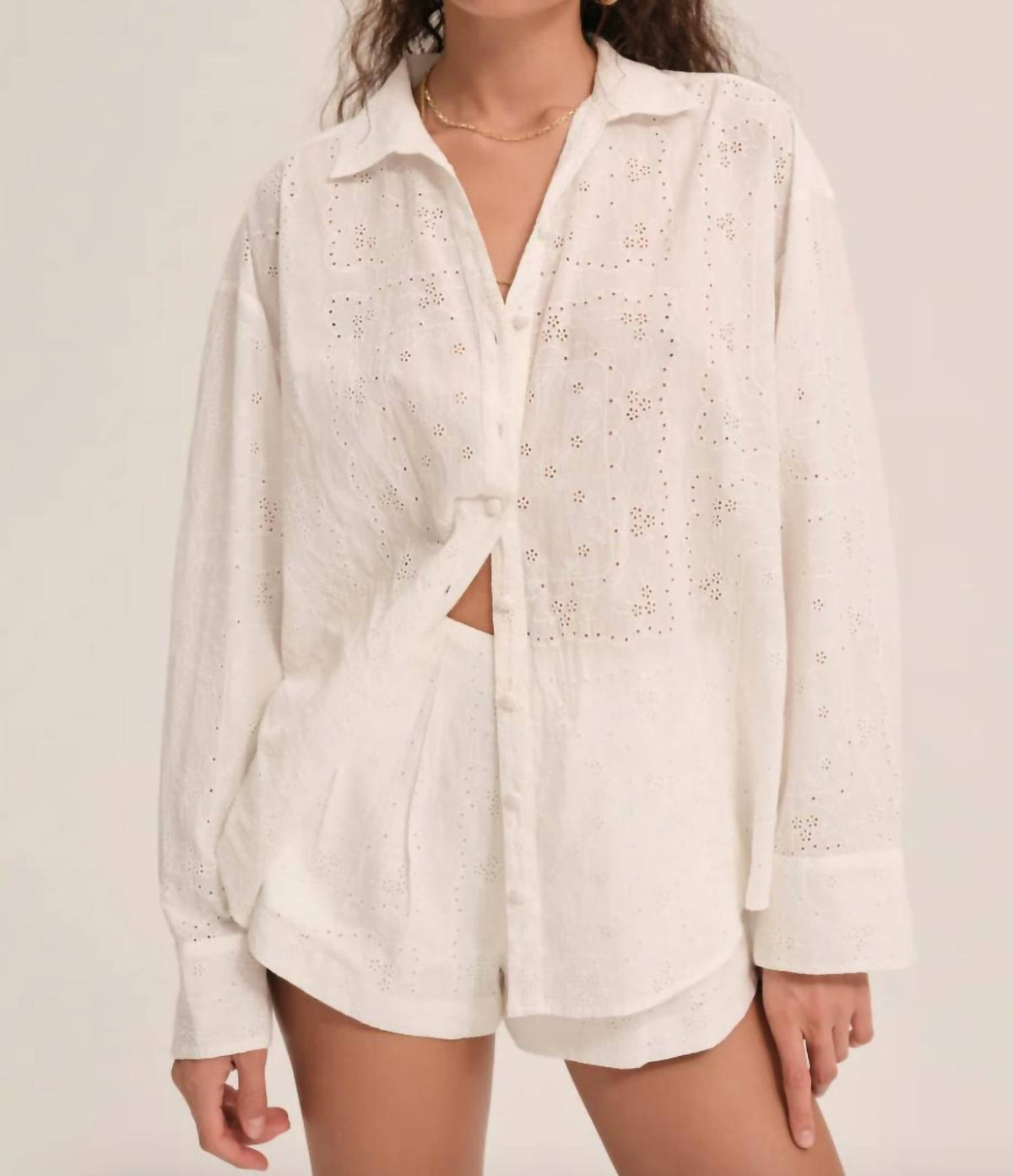 For Love & Lemons - Handkerchief Button Up