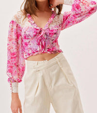 For Love & Lemons - LARA CROP TOP