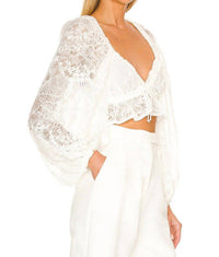For Love & Lemons - Madeline Blouson Sleeves Top