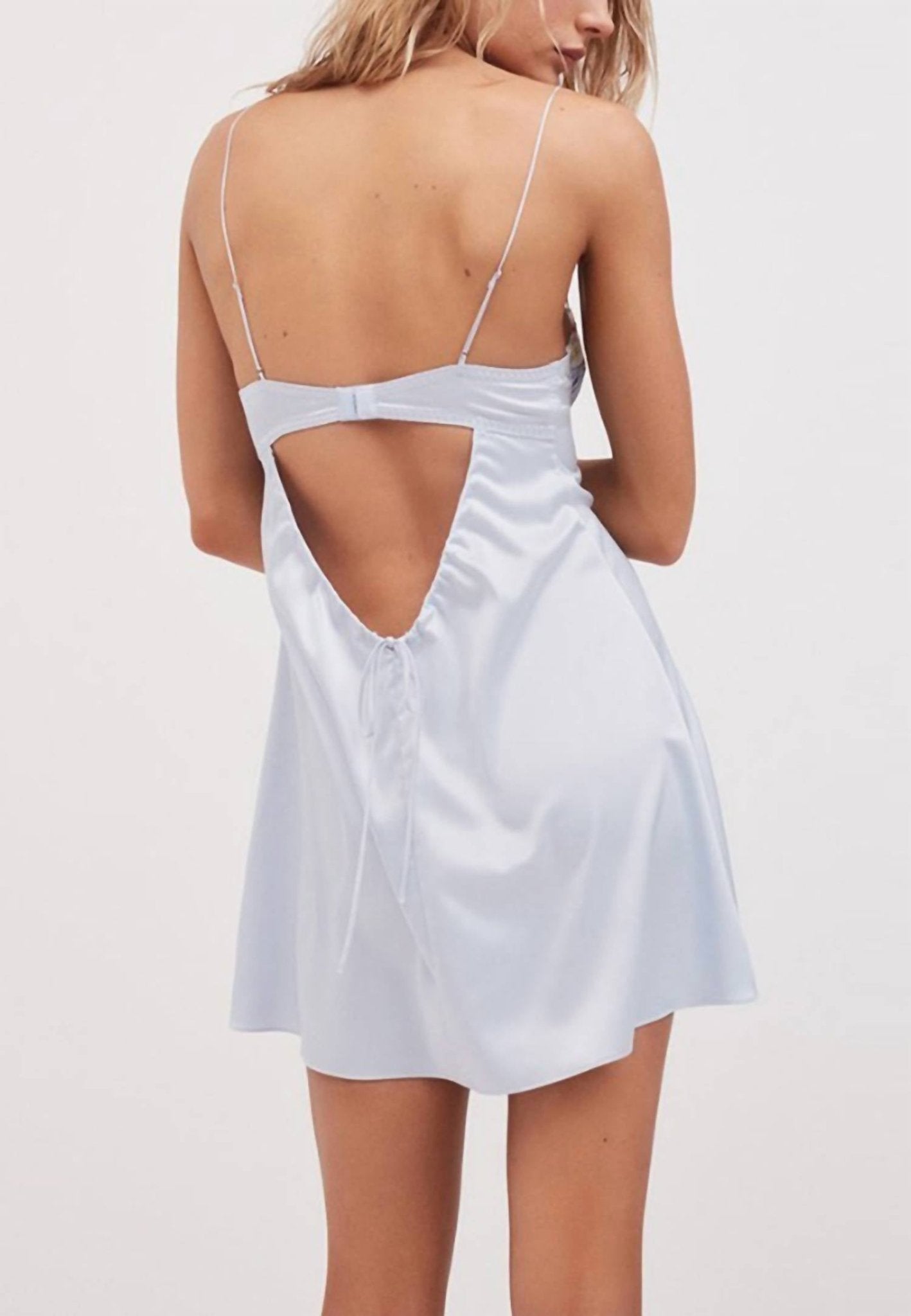 For Love & Lemons - Paloma Slip Dress - blue - clothing - dresses