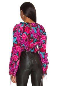 For Love & Lemons - Scarlett Blouson Sleeves Top