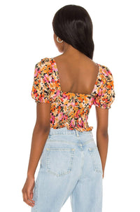 For Love & Lemons - Sylvie Puff Sleeves Top