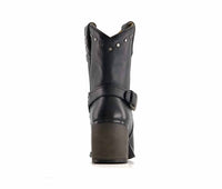 Forastero - Women's Leather Boots Western - ankle - boots - black - booties