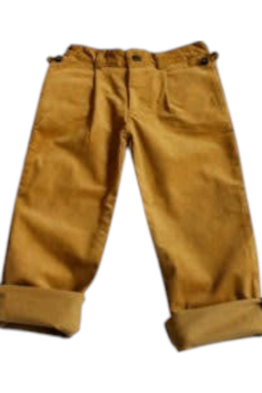 Fore - Axel & Hudson Boys Corduroy Trouser - bottoms - brown - clothing