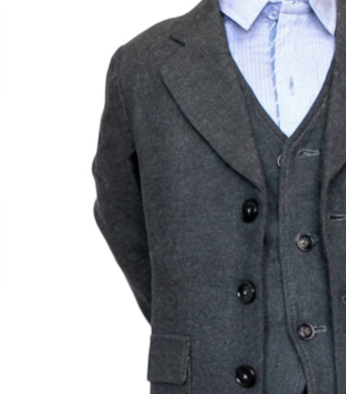 Fore Axel & Hudson - Kids Charcoal Brush 3-piece Suit