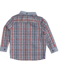 Fore Axel & Hudson - Kids Check With Chambray Buttoned Shirt