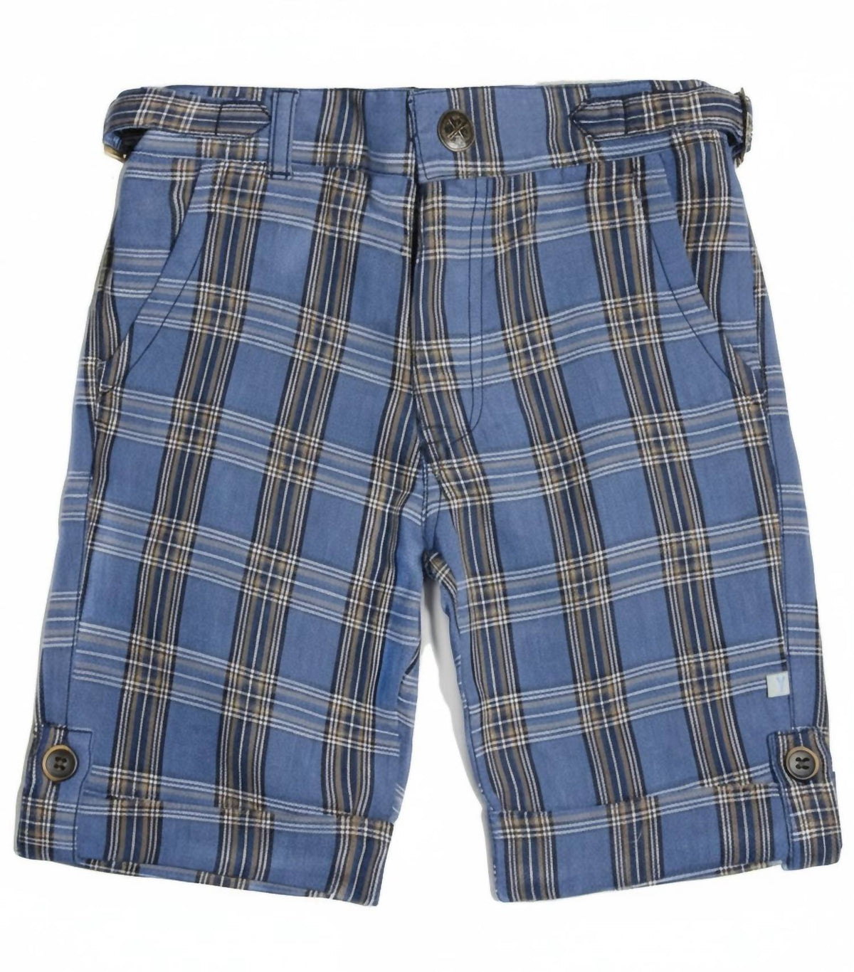 Fore Axel & Hudson - Kids Linen Classic Plaid Short