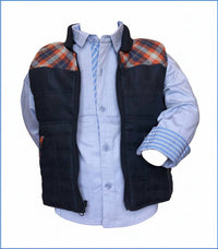 Fore Axel & Hudson - Kids Plaid Reversible Crimson Vest