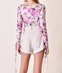 Fore - Bristol Long Sleeve Bodysuit - bodysuits - clothing - floral
