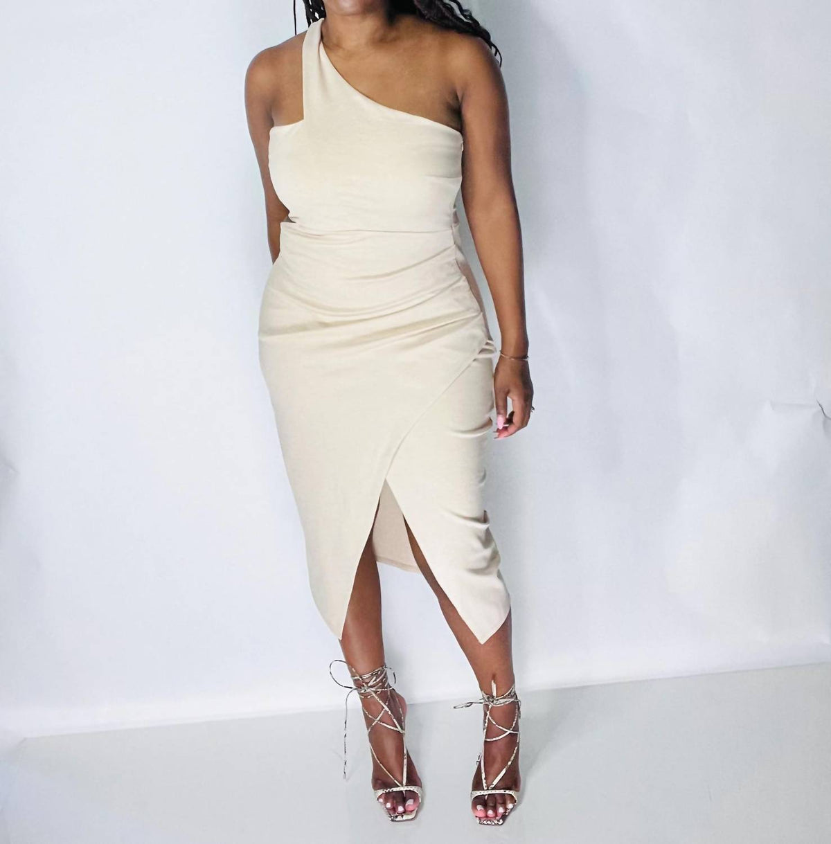 Fore Collection - Aubrey Cutout Midi Dress