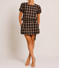Fore Collection - Bubble Skirt With Elastic Waist