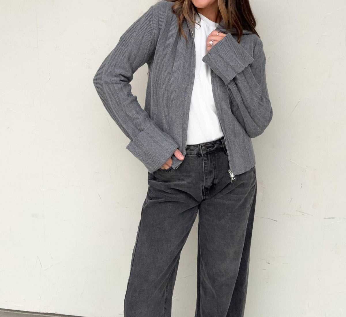 Fore Collection - Collared Zip-up Sweater