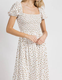 Fore Collection - Floral Smocked Dress