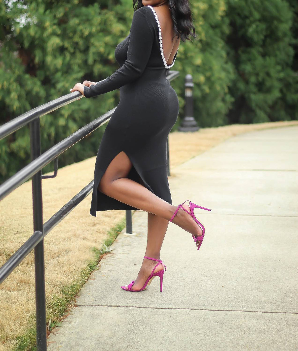 Fore Collection - Jess Drop Back Midi Dress