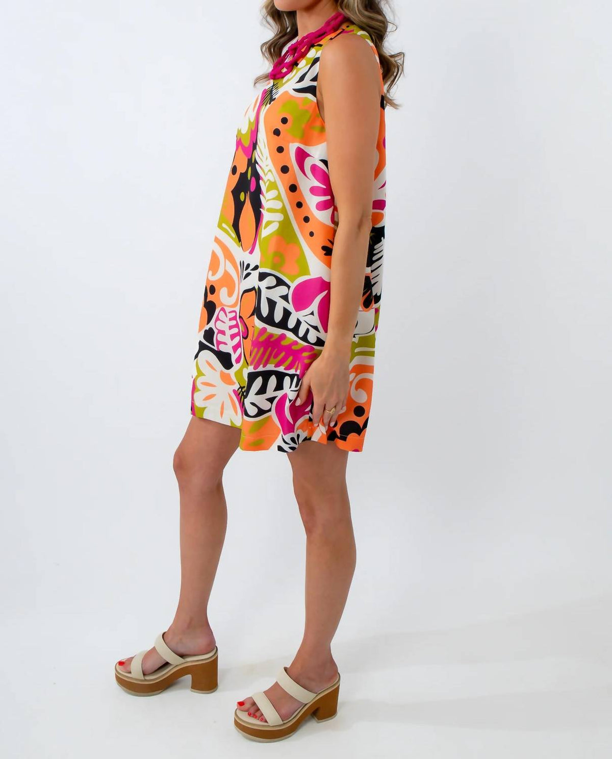 Fore Collection - Studio 54 Sunrise Retro Mini Shift Dress