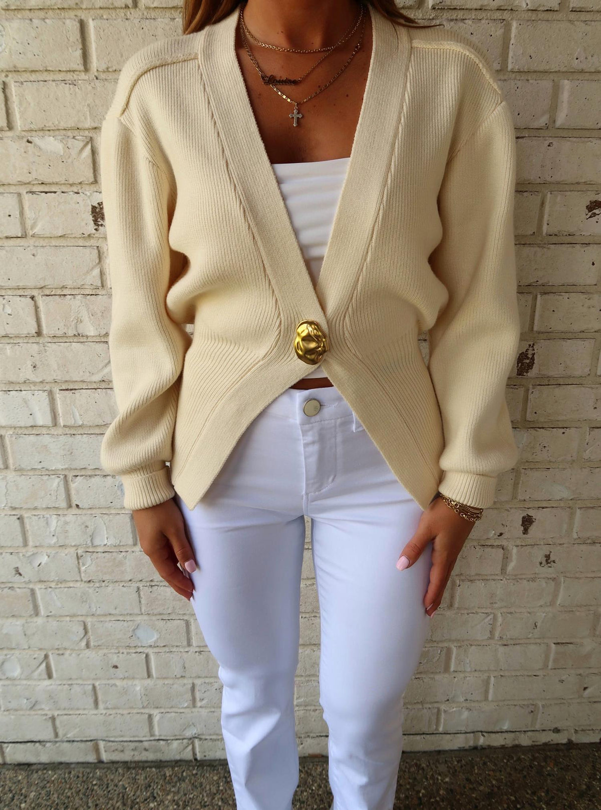 Fore - Long Sleeves Textured Cardigan