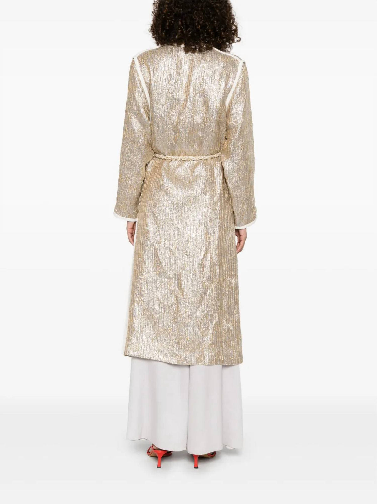 Forte Forte - Chic "twinkle" Lurex Jacquard Coat