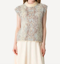 Forte Forte - plumes de python alpaca jacquard vest