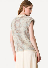 Forte Forte - plumes de python alpaca jacquard vest