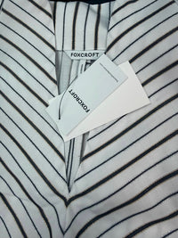 Foxcroft - Daphne Metallic Stripe Pullover top