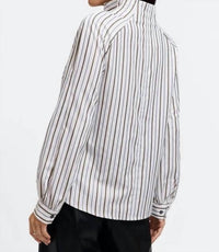 Foxcroft - Daphne Metallic Stripe Pullover top
