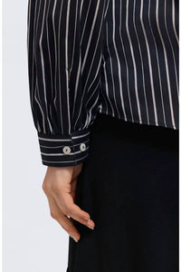 Foxcroft - Daphne Stripe Stretch Cotton Blend Pullover Shirt