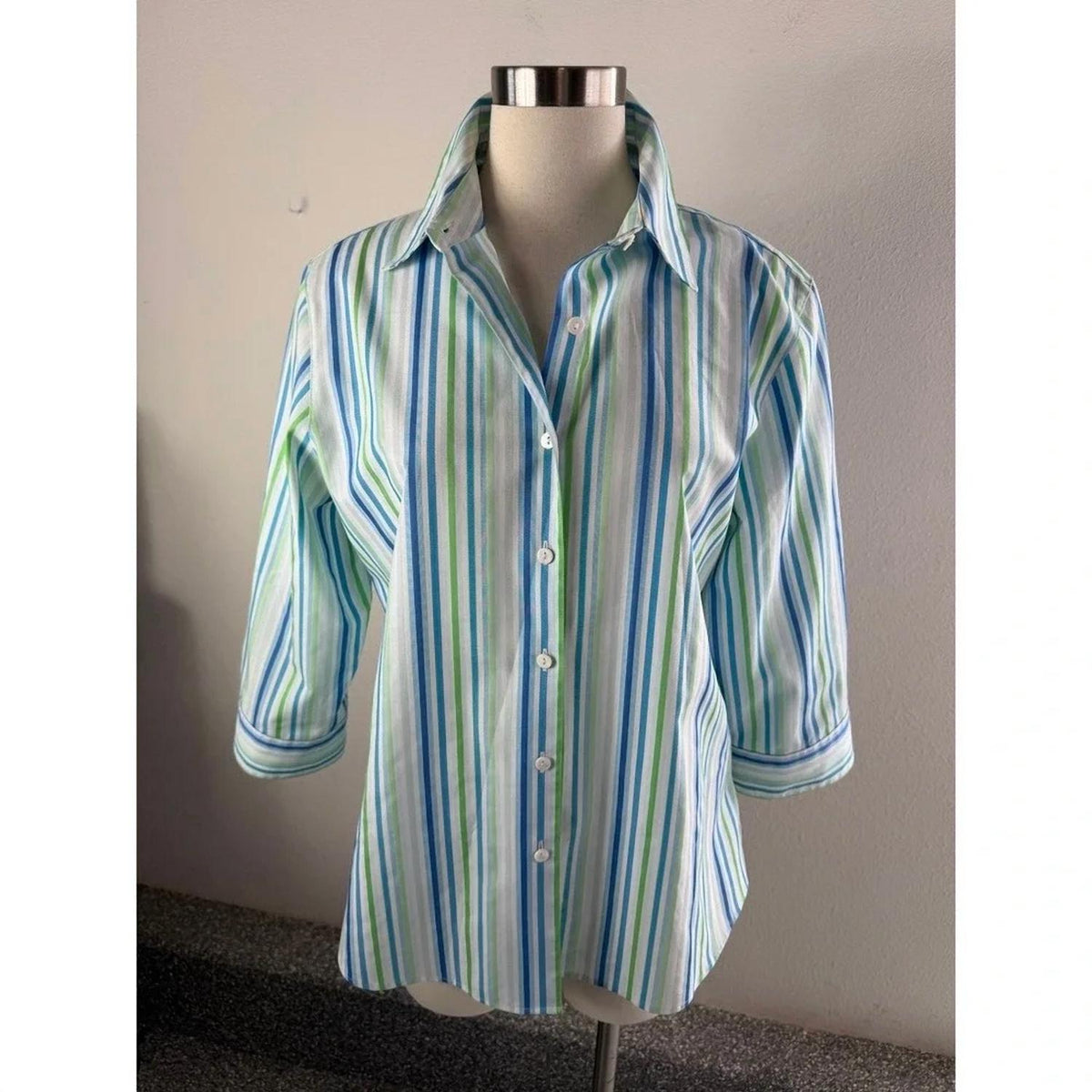 Foxcroft - Women's Stripe Button Down Shirt