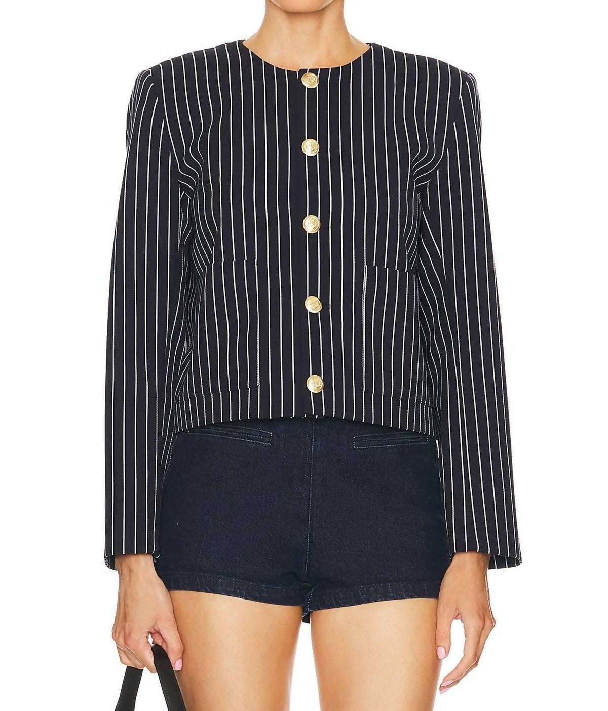 Frame - Button Front Jacket - Petite