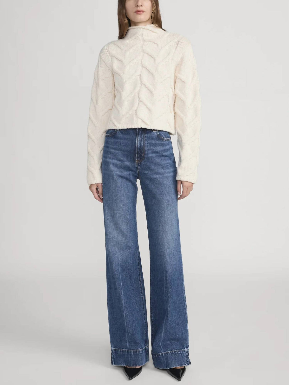 Frame - Cable Funnel Sweater