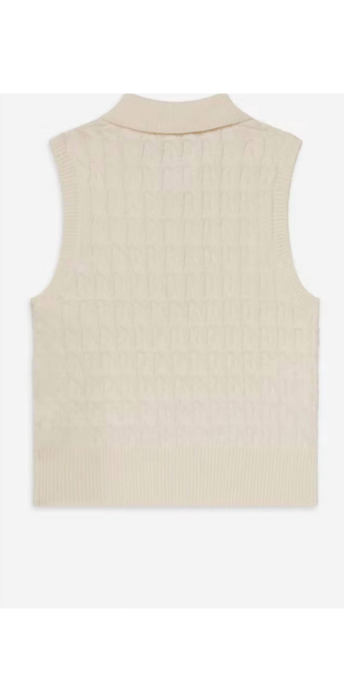 Frame - Women's Cable Polo Vest