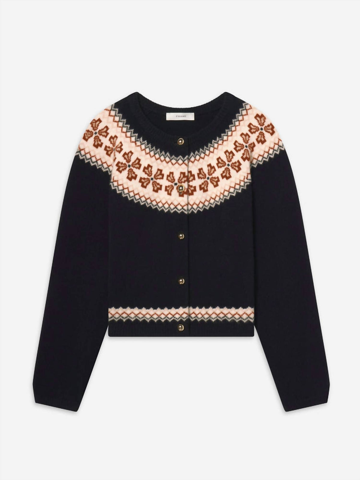 Frame - Cashmere Fairisle Cardigan