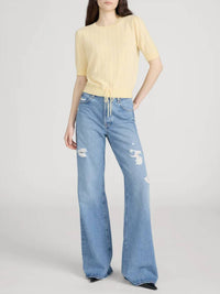 Frame - Cashmere Short Sleeve Charm Sweater