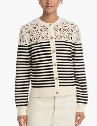 Frame - Coastal Stripe Cardigan