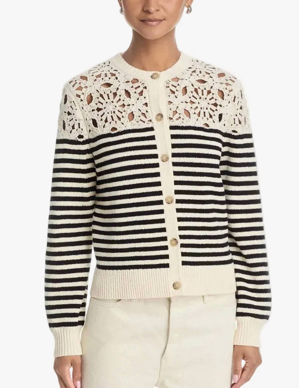 Frame - Coastal Stripe Cardigan