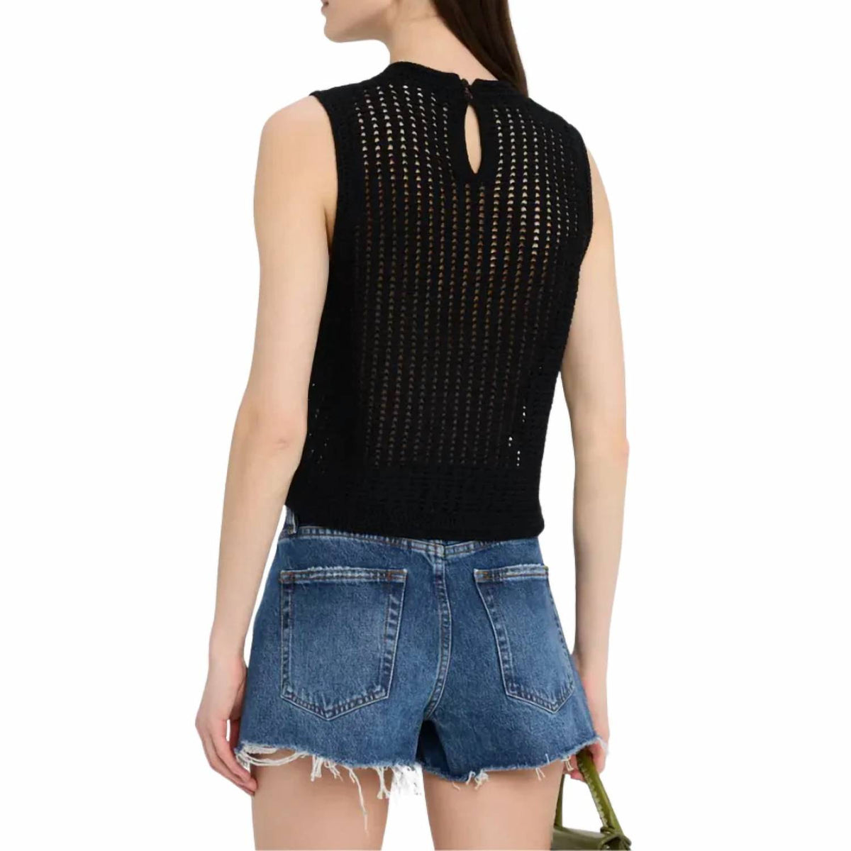 Frame - Crochet Crew Neck Tank Top
