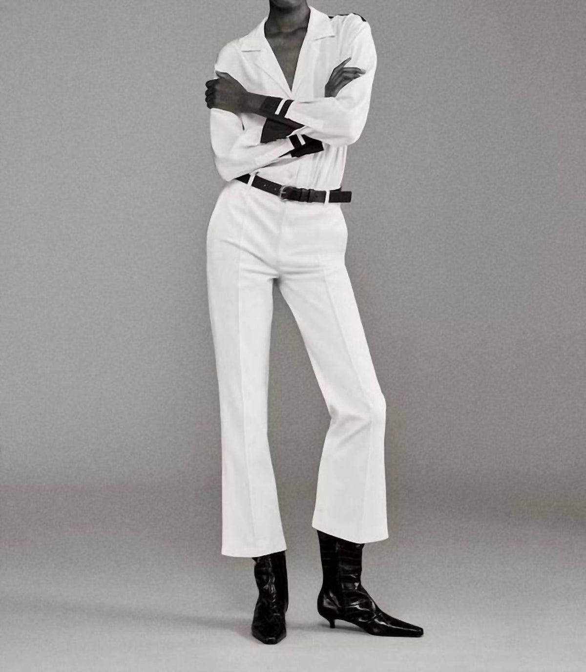 Frame - Cropped Kick Flare Trouser