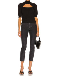 Frame - Cutout Turtleneck Sweater