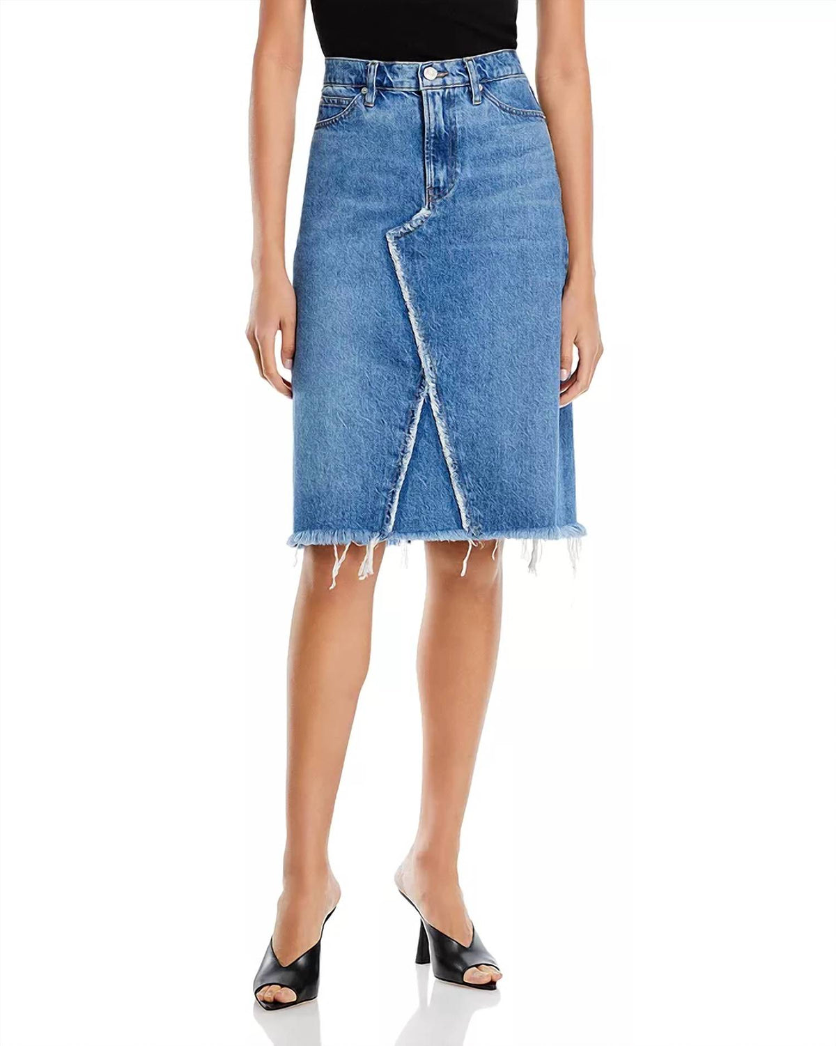 Frame - Deconstructed Denim Skirt
