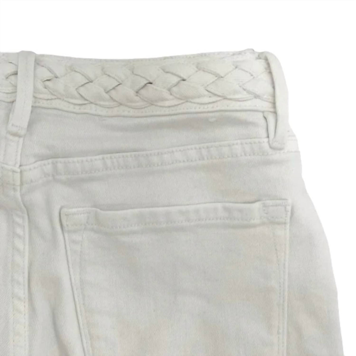 Frame - Denim Braid Waistband Le Crop Mini Boot Jean