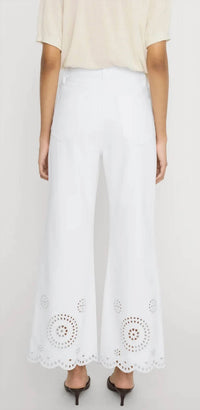 Frame - Eyelet Flare Pants